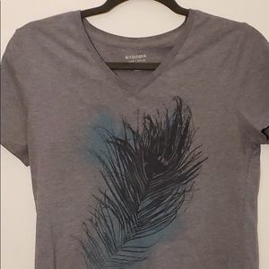 Gray Feather Shirt
